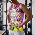 thumbnail image 5 of Salouo Colorful Tie Dye Stained Glass 3 for Men's Tank Tops,Sleeveless Muscle Shirts for Men Quick Dry Workout Tank Top Gym Muscle Tee Fitness Bodybuilding Sleeveless T Shirt-XX-Large, 5 of 7