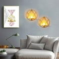 thumbnail image 4 of 2 candelabros de pared para velas de pilar pequeñas, portavelas de metal, decoraciones de pared para baño, patio, sala de estar, 4 of 8