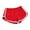 Red, variant on Womens Casual Solid Summer Sports Shorts Workout Yoga Shorts Active Shorts