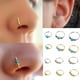 thumbnail image 2 of 3 unids/set de anillo de nariz de Color dorado con cuentas redondas Retro a la moda para mujer, aro para la nariz, Piercing para el cuerpo, joyería #382789 Tan Jianjun unisex, 2 of 2