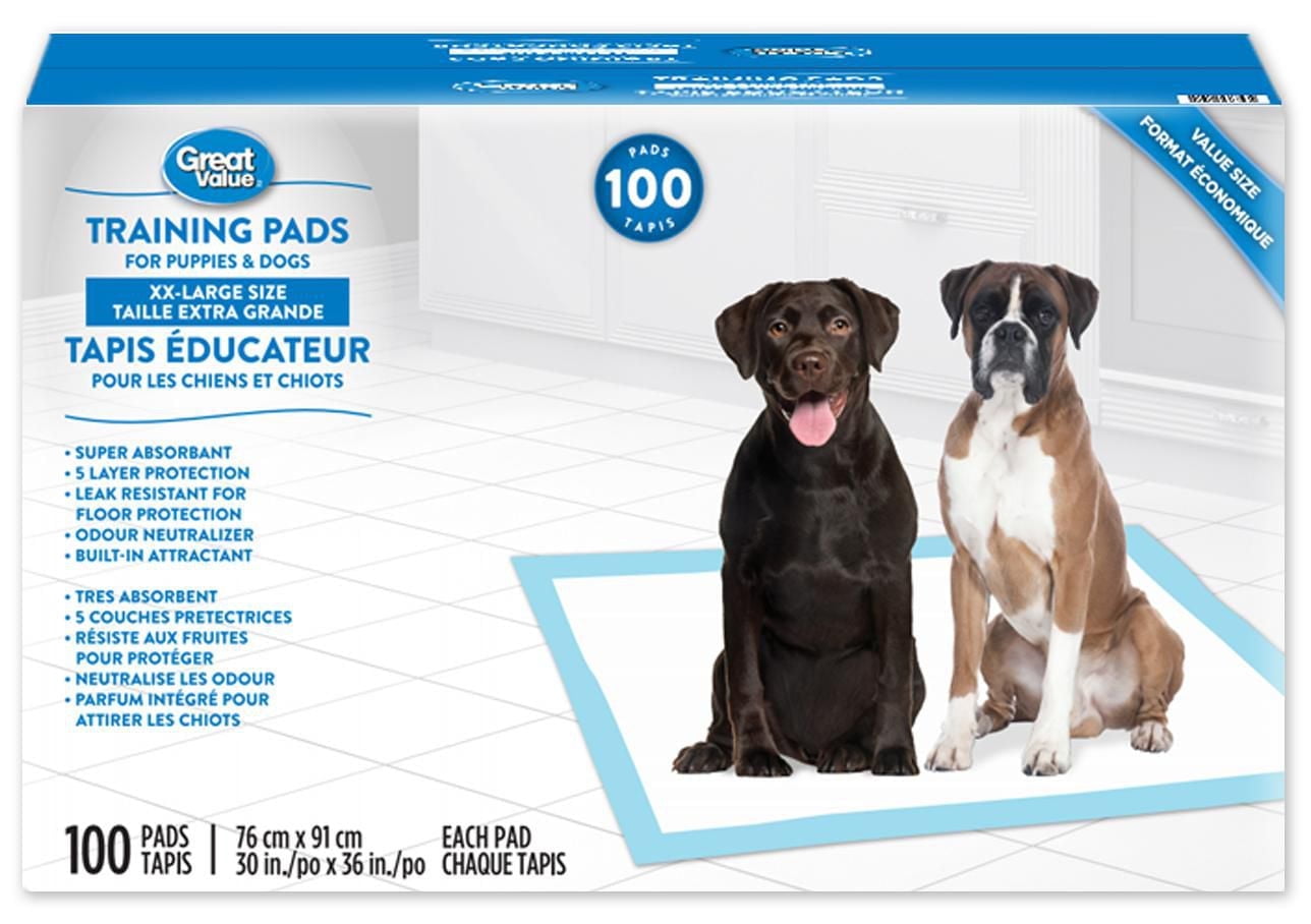 Great Value Training Pads,XXL 100 Pads