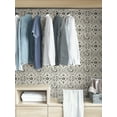 thumbnail image 6 of Nuwallpaper Black Landondale Peel & Stick Wallpaper, 6 of 8