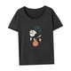 thumbnail image 4 of Camiseta de cuello redondo para mujer Strade Fareast Limited camiseta de manga corta suave y sencilla S, 4 of 7