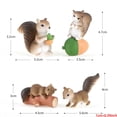 thumbnail image 4 of Giaone 8Pcs Mini Squirrel Miniature Figurines Model Fairy Garden Decoration Moss Landscape Bonsai Cake Topper DIY Terrarium Crafts Ornament, 4 of 10
