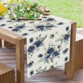 thumbnail image 3 of GPGHE Spring Table Runner Blue Rose Flowers Table Runners Seasonal Farmhouse Kitchen Dining Table Decoration Indoor Outdoor Party Supply 13 x 90 Inch, 3 of 5