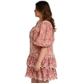 thumbnail image 2 of Vestido de algodón Tallas Extras, 296 rosa 38 L'ATISTE V-LAT-296-MAUVE, 2 of 6