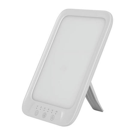 UV-Free SAD Lamp: 32000LUX Therapy Light, 4 Brightness Levels, 6 Timers - White