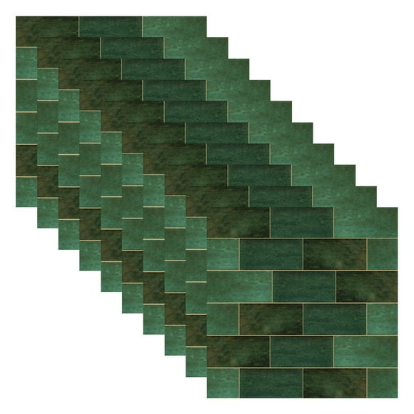 10x Mosaic Tile Stickers Stick Bathroom Kitchen Home Wall or Floor Self-adhesive
