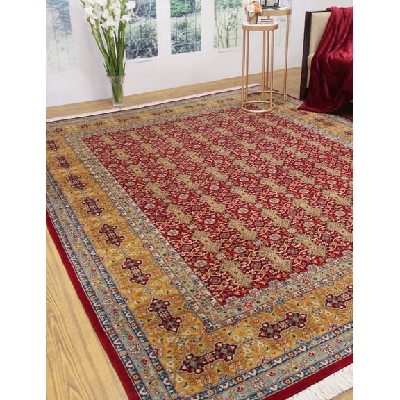 Wali Nilofer Red/Gold Rug, 8'1" x 10'2"