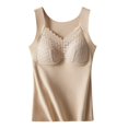 thumbnail image 2 of Tank Tops for Women Shapewear Tank Tops Sleeveless Lace Camisole Thermal Underwear Tummy Tank Tops with Built in Bra, 2 of 5