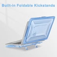 thumbnail image 4 of MOSISO Compatible with MacBook Pro 16 inch Case 2025-2021 M4 M3 M2 M1 A3403 A3186 A2991 A2780 A2485, Honeycomb Shockproof TPU Bumper Hard Shell Case with Fold Kickstand&Keyboard Skin, 4 of 7