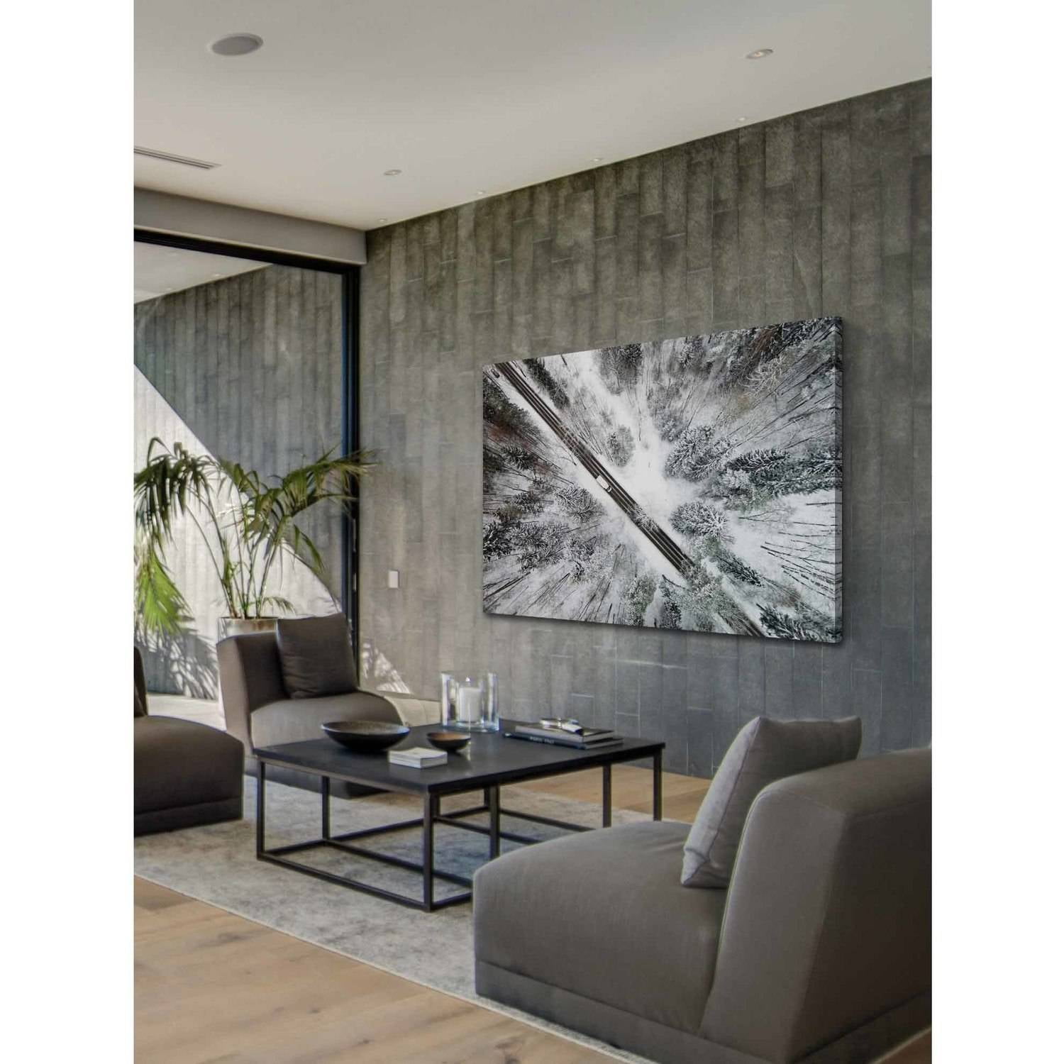 Marmont Hill "Icy Forest" by Karolis Janulis Painting Print on Wrapped Canvas