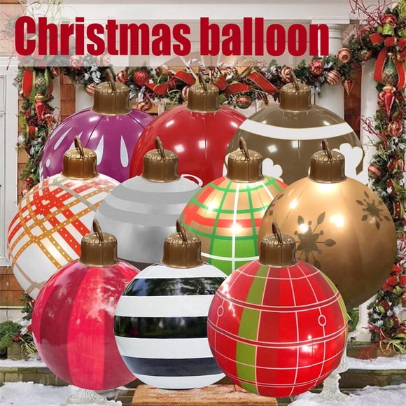 Bola inflable navideña Jadeshay de PVC Con diámetro de 60 cm