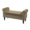thumbnail image 1 of Riverbay Furniture Banc de Chambre Rembourré Couleur Café, 1 of 1