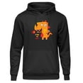 thumbnail image 2 of Men's Streetwear Hoodie - Black Oversized Thermal Sweatshirt, 2 of 5