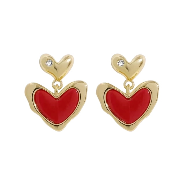 Hearth & Gear Boucles d'Oreilles Rouges Petites à la Mode et au Tempérament Exquis et Petites Boucles d'Oreilles à Tige en Argent Boucles d'Oreilles d'Hiver Boucles d'Oreilles pour Femmes Boucles d'Oreilles pour Femmes Boucles d'Oreilles à Clip en Perles Boucles d'Oreilles Créoles Statement Boucles d'Oreilles pour Femmes