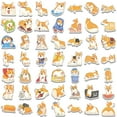 thumbnail image 3 of Décoration de Chien Corgi Mignon Dessin Animé Sac Moto Carnet Autocollant, 3 of 8