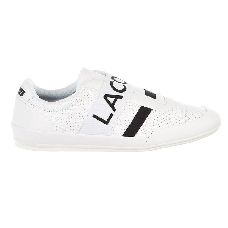 Lacoste Misano Elastic 318 2 U Sneaker White Black Mens 8.5