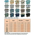 thumbnail image 2 of Men Short Sleeve Tops Hawaiian Beach T Shirt Button Down T-shirt, 2 of 2