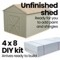 thumbnail image 4 of Handy Home Products Rookwood 10 ft. x 18 ft. Wood Storage Shed, 4 of 6