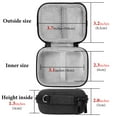 thumbnail image 2 of Geekria Shield Earbuds Case Compatible with Audio-Technica ATH-CK3TW, ATH-ANC300TW True Wireless Earbud, Replacement Hard Shell Travel Carrying Bag with Carabiner Clip (Dark Grey), 2 of 6
