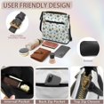 thumbnail image 5 of HELLHERO Green Leaf Pattern Sling Bag, Fashion Shoulder Bag PU Leather Waterproof Casual Shoulder Bag for Daily Shopping, 5 of 6