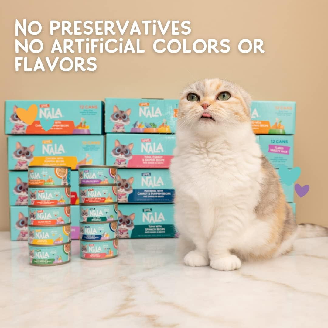 (24 pack) Love, Nala Flaked Chicken with Pumpkin Recipe in Broth Adult Wet Cat Food