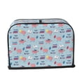 thumbnail image 2 of Uemuo Brain Training Print Toaster Cover 2 Slice, Small Kitchen Appliance Covers, Toaster Oven Cover with Loop, Bread Machine Cover Dust Cover Protection, 2 of 7