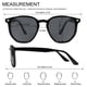 thumbnail image 5 of Gafas de sol polarizadas hexagonales VANLINKER negras para mujer, 5 of 5