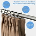 thumbnail image 3 of Januofit Curtain Rings with Eyelets, 48 Pack Metal Drapery Rings for Pinch Pleat Curtains Panels, Drape Rings Fits Up to 1.2 in Curtains Rod, 1.5 Inch I D Black, 3 of 9