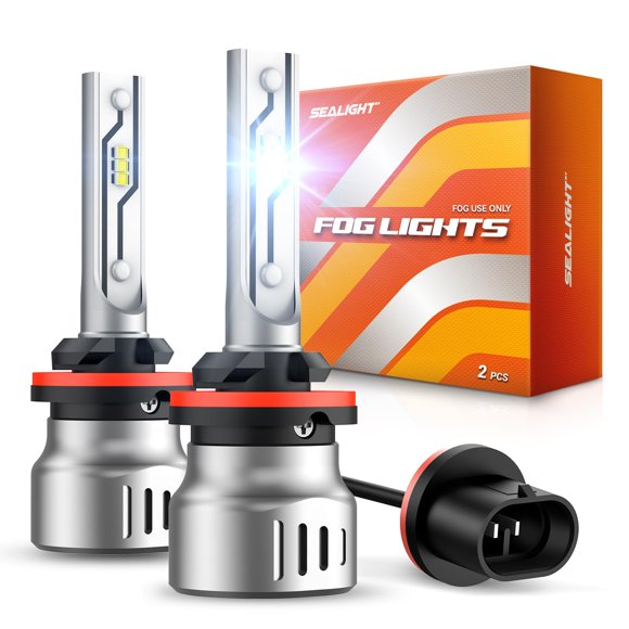 SEALIGHT 880 Ampoules Anti-Buée à DEL, 12000 Lm 893 899 880 885 Lumières Anti-Buée Ampoules à DEL Amélioration de la Luminosité de 600 %, Format F5 1:1 Installation 100 % Réussie