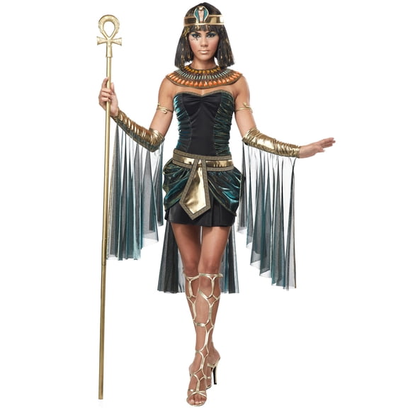 Egyptian Goddess Women's Halloween Fancy-Dress Costume for Adult, L