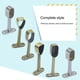 thumbnail image 2 of 25-26 2pcs Alloy Wardrobe Rod Ceiling Mounted Bracket Clothes Rail Holder Lever Flange Jikaix, 2 of 5