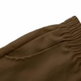 thumbnail image 5 of ctdiral Mens Linen Casual Shorts Elastic Waisted Drawstring Beach Shorts Solid Color Loose Fit Cargo Shorts Multi Pockets Lounge Shorts, 5 of 7