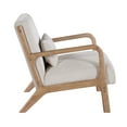 thumbnail image 5 of Jopath Mid-Century Accent Chair,Modern Corduroy Fabric Arm Chair with Wood Frame and Pillow,Upholstered Armchair,Reading Chair,Lounge Chair for Living Room,Bedroom,Beige 02, 5 of 8