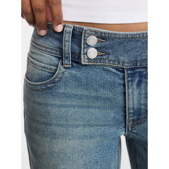 No Boundaries Low Rise Denim Capri Pants, 21" Inseam, Women's 0-20