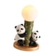 thumbnail image 4 of Lámpara de noche de panda para habitación infantil, ideal para la repisa de la chimenea. panda negro, 4 of 9