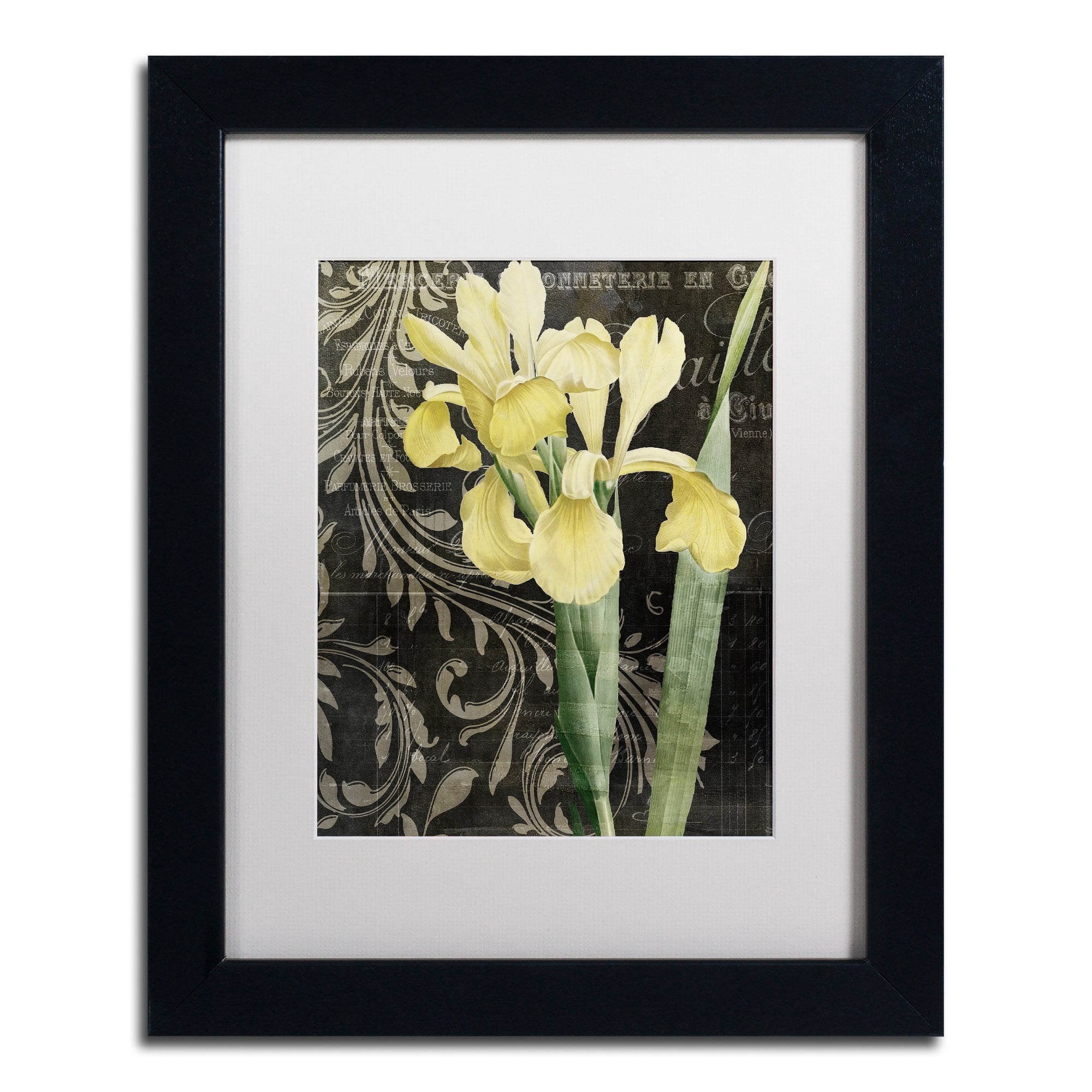Trademark Fine Art "Ode To Yellow" Canvas Art by Color Bakery, White Matte, Black Frame