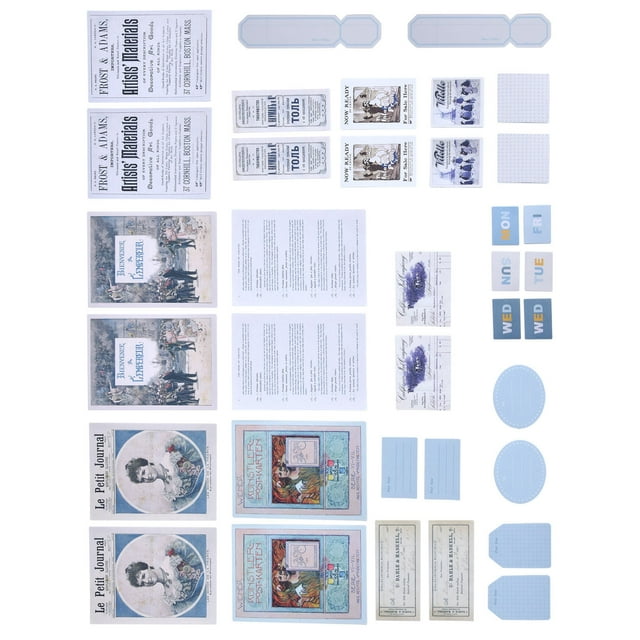 CHICIRIS 40Pcs Retro Stickers Waterproof Dustproof Easy to Tear Stickers for Laptop Suitcase Car,Retro Sticker,Handbook Sticker