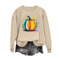 thumbnail image 4 of Warop Halloween Sweatshirts for Women Halloween Pumpkin Graphic Casual Cute Pullover Tops Long Sleeve Crewneck Fall Outfits, 4 of 6