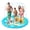 Blue, variant on Splash Pad for Kids & Dogs, 68" Non-Slip Water Play Mat, Educational Spray Pool with Letters & Numbers, Blue Sealife Design
