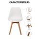 thumbnail image 3 of Sillas Tulip Tipo Eames Modernas Minimalistas Estructura de las Sillas en Madera con Asiento Acolchado Set de 4 Piezas Mirel Tulip Blancas Mirel Tulip, 3 of 9