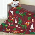 thumbnail image 6 of Sikiie Dinosaur Christmas Happy New Year Ultra-Soft Micro flannel Blanket Luxury All Seasons Warm Blanket for Bedding Sofa and Travel (4 sizes)-40"x30", 6 of 7