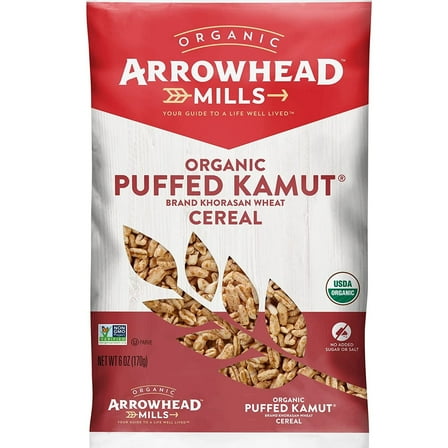 Arrowhead Mills Organic Puffed Kamut Cereal 6 oz Pack of 4