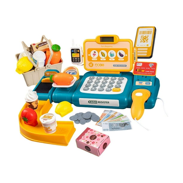 Juego De Caja Registradora De Juguete Con Escáner Para Niños - Interactivo, Con Sonidos, Ideal Para Juegos De Rol