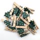 thumbnail image 5 of 25pcs 3.5cm clips de madera Photo Navidad Forma Mini ecológico Foto abrazadera para el hogar (verde del ejército), 5 of 8