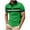 Green, variant on Men's Casual Polo Shirt Classic Short Sleeve Golf Shirt Stylish Button Mesh Top with Pockets