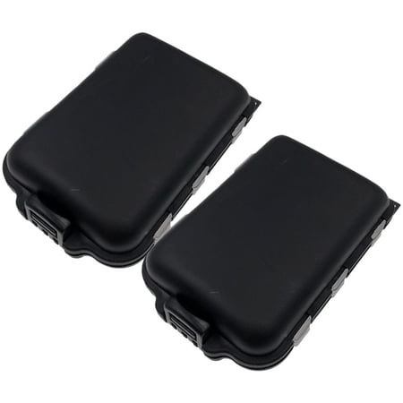 Compact Fishing Tackle Box with Large Capacity for Storage Use Durable PVC Black Small Volume