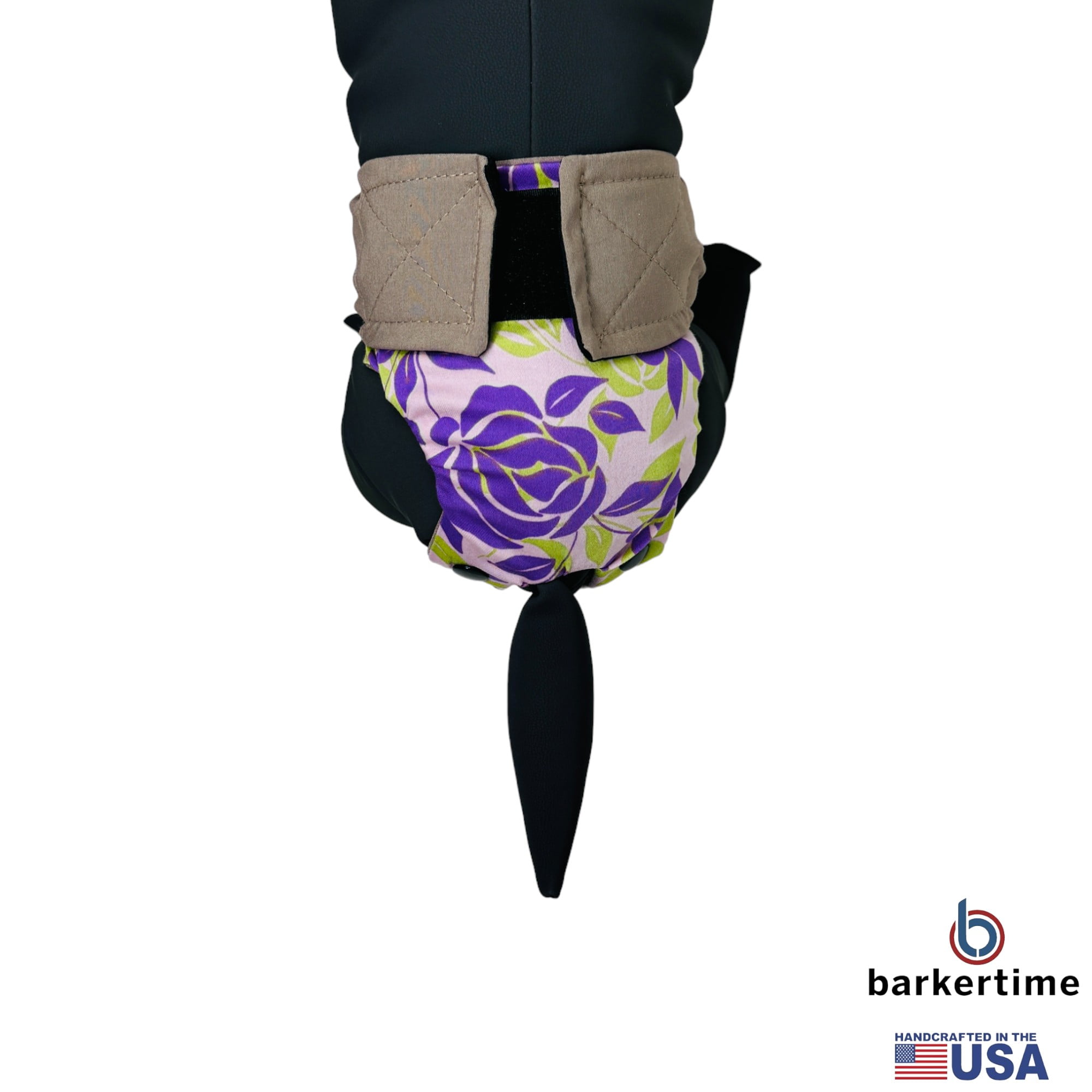 Barkertime Lavender Leaf Symphony Cat Diaper Snappy