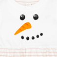 thumbnail image 2 of Inktastic Snowman Face Girls Baby Dress, 2 of 5